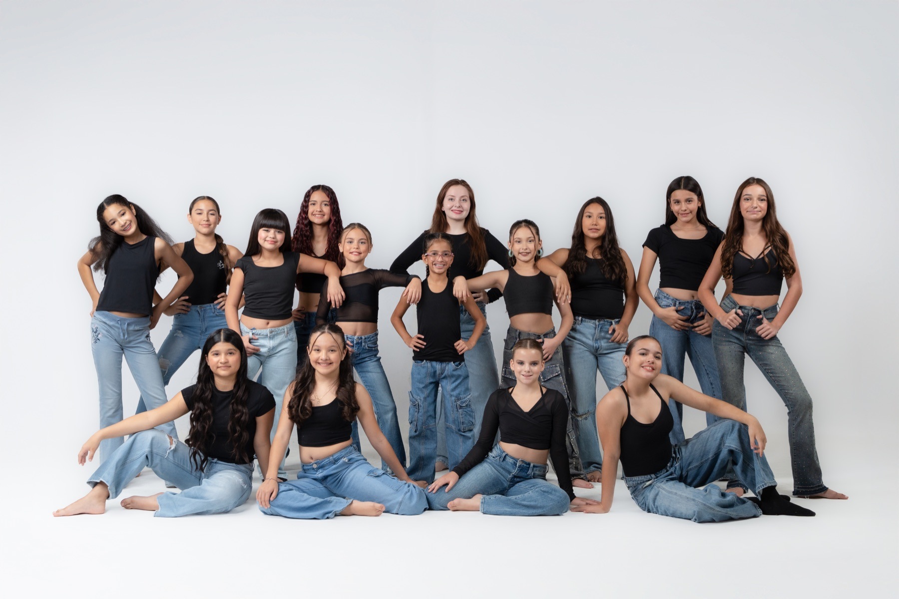Studance Lab Company dancers standing together for a team portrait